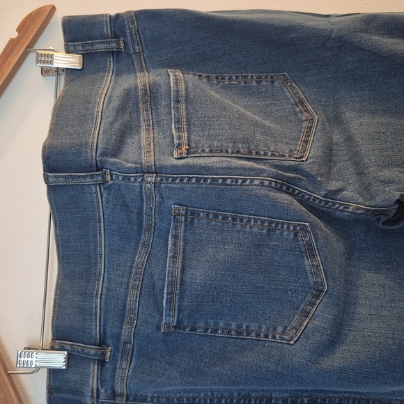 NWT Spanx Flare Vintage Indigo Pull On Jeans Shapewear Compression Sz XL - Picture 7 of 8